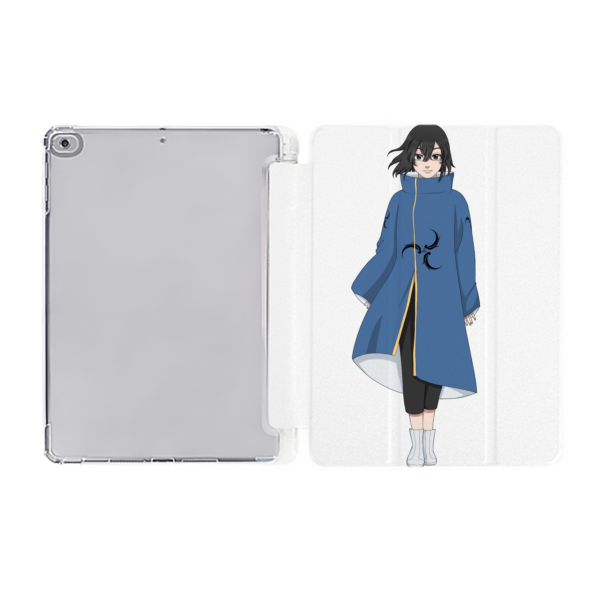 （画像用） 東京リベンジャーズ Tokyo Revengers IPad ケース ペン収納付き 三つ折りスタンド PUレザー×シリコン 対応機種9.5/10.5/10.9インチ
